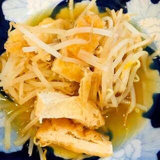 もやしと油揚げの煮物